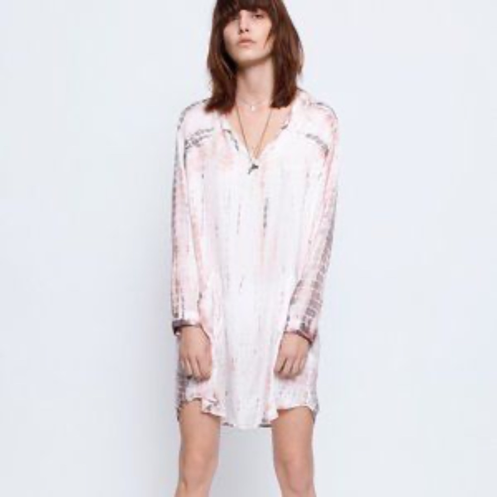 Zadig & Voltaire Raita Tie Dye Print Dress Small S